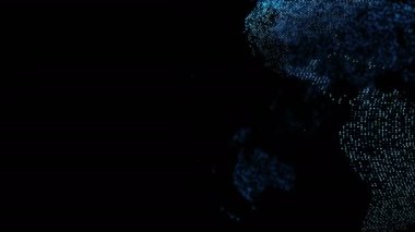 Dijital olarak bağlı dünya kavramı. Arka plan