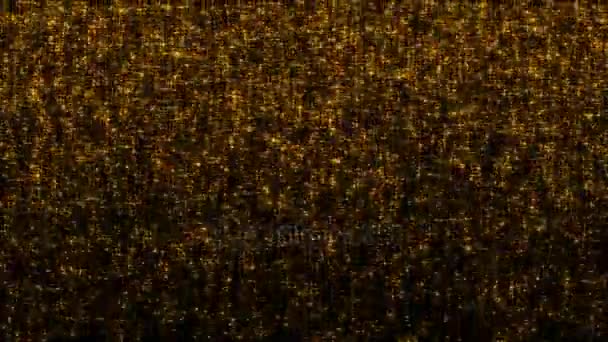 金色のきらびやかな星 — ストック動画