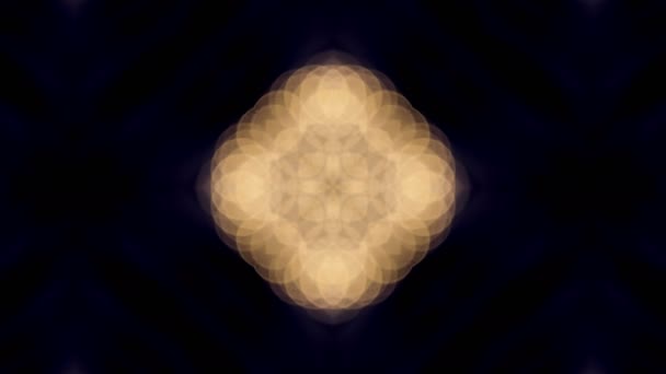 4K Secuencia colorida de caleidoscopio de bucle. Fondo de gráficos en movimiento abstracto . — Vídeos de Stock