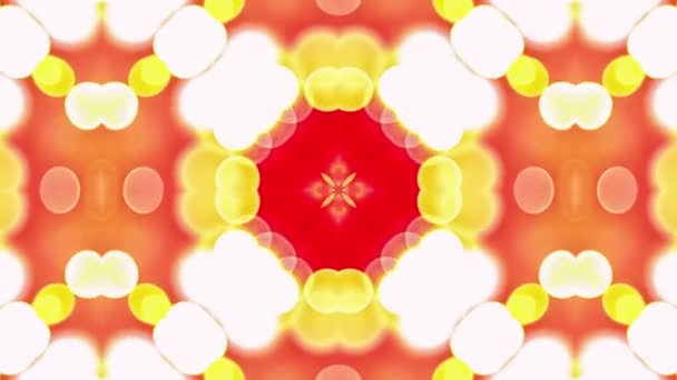 4k színes kaleidoszkóp sorozat hurok. Absztrakt jelet ad grafikus háttér. — Stock videók