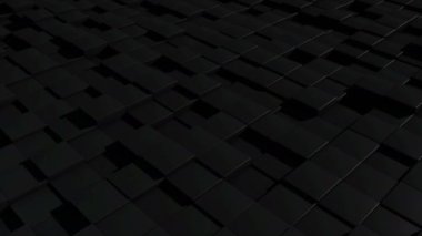 Siyah kübik yüzey hareket