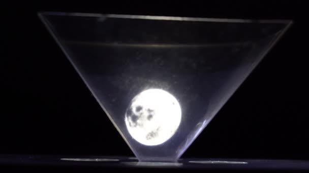 Increíblemente hermoso holograma en movimiento — Vídeos de Stock