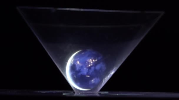 Incrivelmente belo holograma em movimento — Vídeo de Stock