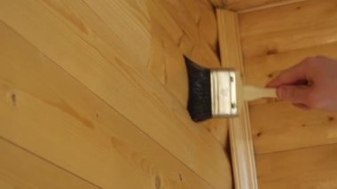vernik ahşap duvar balkon kaplama