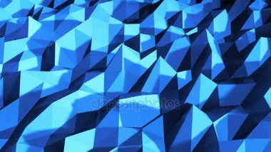 Beyaz poligonal geometrik yüzeyi. bilgisayar sorunsuz döngü soyut hareket arka plan oluşturulur. 4k Uhd 3840 x 2160