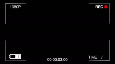 siyah ekran Cctv kamera, zaman ileri gider