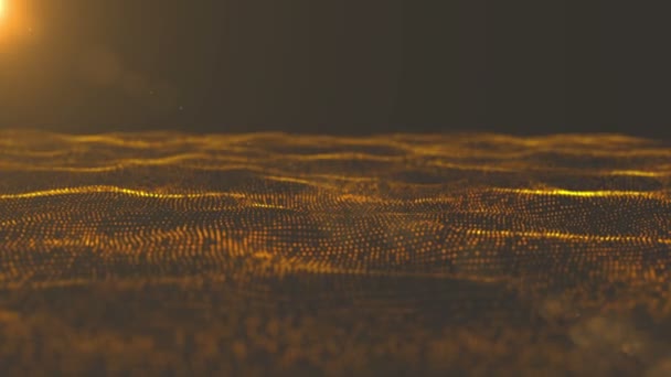 The animation is beautiful desert waves. seamless loop — Stock Video