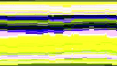 Titreşen video sinyali girişim ve dijital glitch
