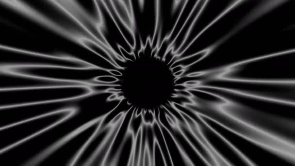 Abstrakter Hintergrund mit psychedelischem Tunnel — Stockvideo