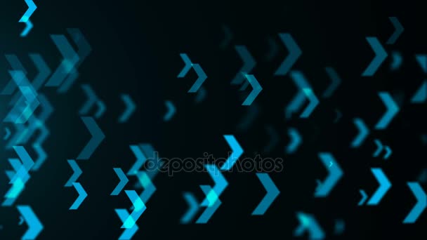Astratto sfondo frecce blu. Tecnologia — Video Stock