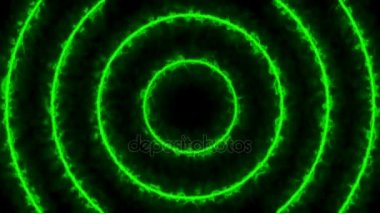 Soyut enerji tünel. Dijital arka planı yeşil