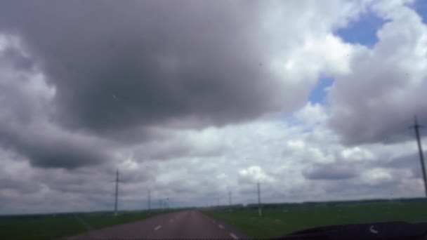 Ventana Vista desde Coche, Autobús, Tren. Viajar videos HD — Vídeo de stock