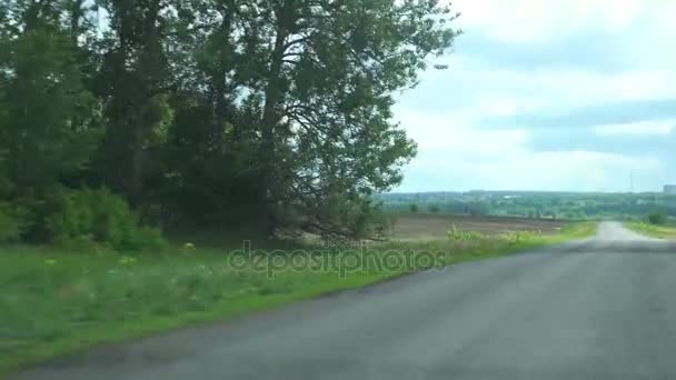 Window View from a Car, Bus, Train. Traveling HD videos — Stock Video