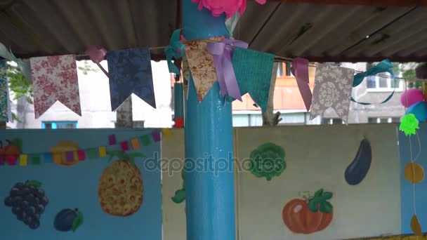 유치원 기구와 그 밖 의장 식품들의 아름다운 디자인 — 비디오