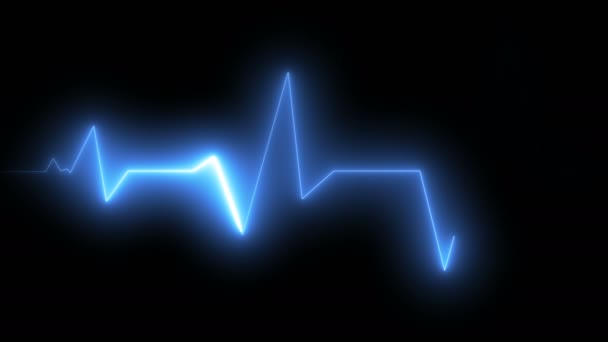 EKG-hälsa medicinsk monitor. loop — Stockvideo