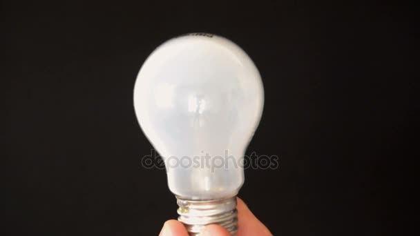 Opaque Light Bulb Shattering and Exploding Slow Motion — Stock Video