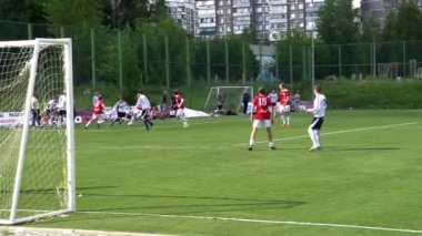 KURSK, RUSSA - 3 JULE: Amatör takımların futbol maçı