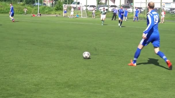 KURSK, RUSSIA - JULE 3: football match of the championship Amateur teams — Stock Video