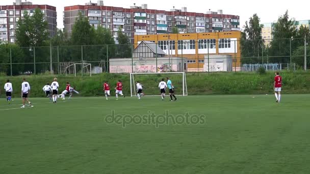 KURSK, RUSSIA - JULE 3: football match of the championship Amateur teams — Stock Video