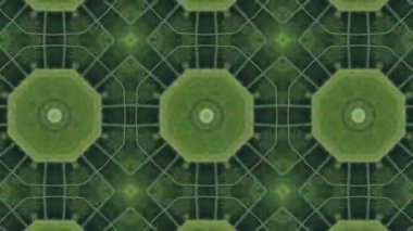 El ile soyut animasyon geometrik kaleydoskop desen çizilmiş
