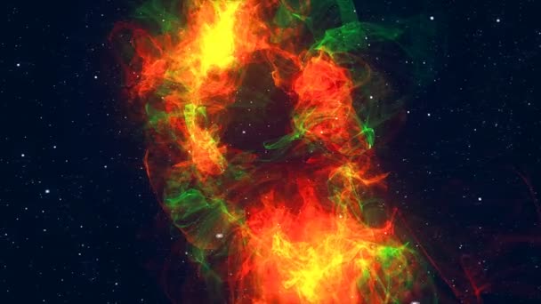 Fond d'espace coloré. galaxie rayonnante 