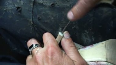 Shoemaker atölye 4 k bir ayakkabı tamiri