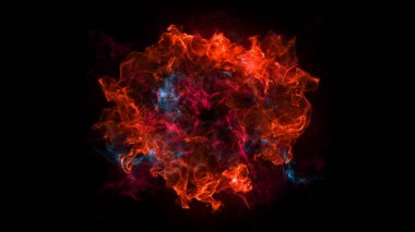 Siyah zemin üzerinde Shockwave patlama ile arka plan