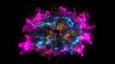 Siyah zemin üzerinde Shockwave patlama ile arka plan