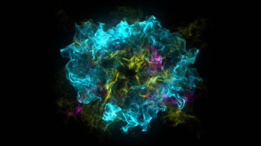 Siyah zemin üzerinde Shockwave patlama ile arka plan