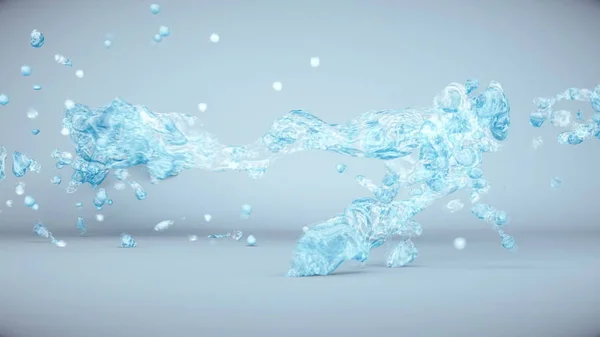 CG animation Water flow