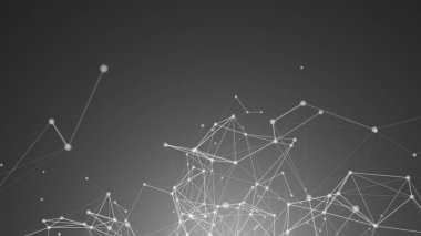 Soyut bağlı noktalar. Teknoloji kavramı. Dijital zemin