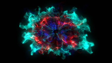 Siyah zemin üzerinde Shockwave patlama ile arka plan