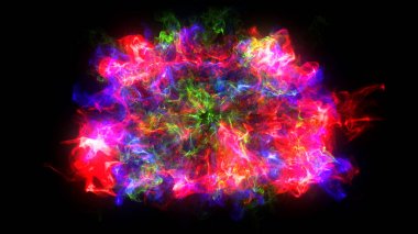 Siyah zemin üzerinde Shockwave patlama ile arka plan