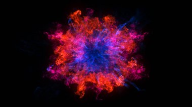 Siyah zemin üzerinde Shockwave patlama ile arka plan