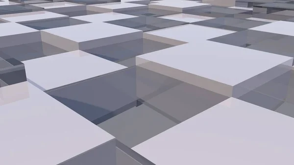 Sfondo astratto con cubi realistici — Foto Stock