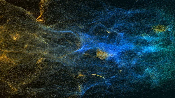 Dispergatör ve büküm parçacıklar. Yüksek kalite klip yüksek son bilgisayar ve ekran kartı üzerinde işlenen. Kum etkisi