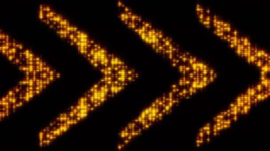 Titreşen açık renkli oklar. Dijital zemin. Teknoloji 3d render