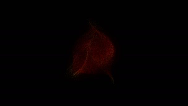 Particules se dispersant et se tordant. Clip de haute qualité rendu sur ordinateur haut de gamme et carte graphique. Effet sable — Video