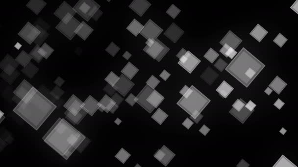 Κινούμενη εικόνα φόντου με τετράγωνα. Ψηφιακή 3d rendering — Αρχείο Βίντεο