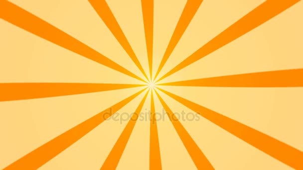 Fundo abstrato com animação de raios de sol. Fundo radial retrô. Renderização 3d — Vídeo de Stock