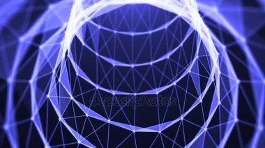 Veri tünel yolculukta. Hız hareket içinde fiber optik kablo. Arka plan