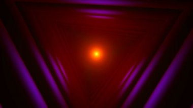 Üçgen Gelecek Uzay Tüneli. Bir Bilim Kurgu Kompozisyonu