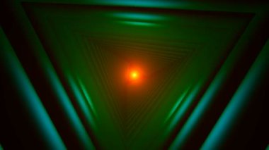 Üçgen Gelecek Uzay Tüneli. Bir Bilim Kurgu Kompozisyonu