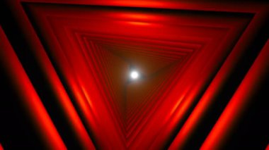 Üçgen Gelecek Uzay Tüneli. Bir Bilim Kurgu Kompozisyonu