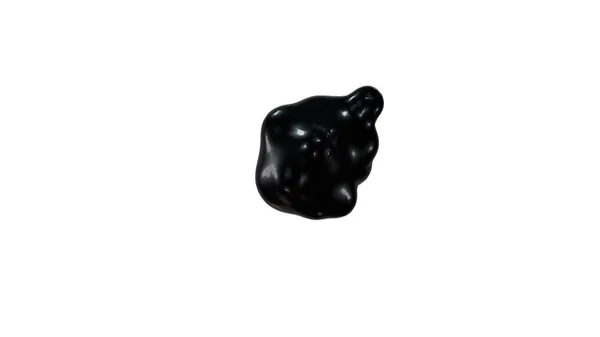 Fundo abstrato com uma forma de óleo preto. Animação em loop — Fotografia de Stock