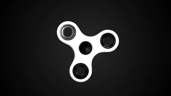 Abstract background with Hand fidget spinner toy. Three-dimensional sign — Stock Photo, Image