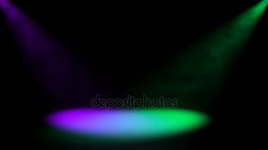 Parlak projektör ile sis. Dijital arka plan