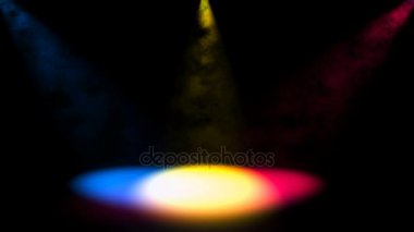 Parlak projektör ile sis. Dijital arka plan