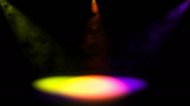 Parlak projektör ile sis. Dijital arka plan