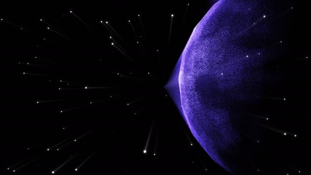 未来派行星与恒星星系中 — 图库视频影像